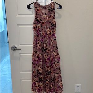 Lulu’s In My Dreams Mauve Floral Print Midi Dress!